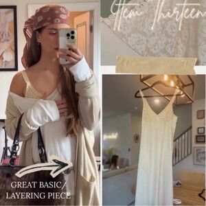 Source Unknown Cream Lace Chemise